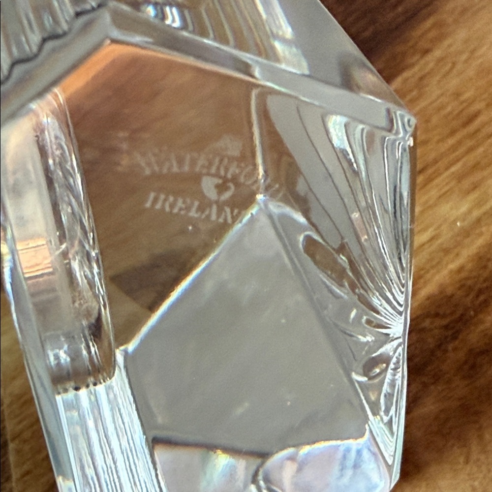 Waterford Crystal Clock with Gold Trim - Picture 7 of 11
